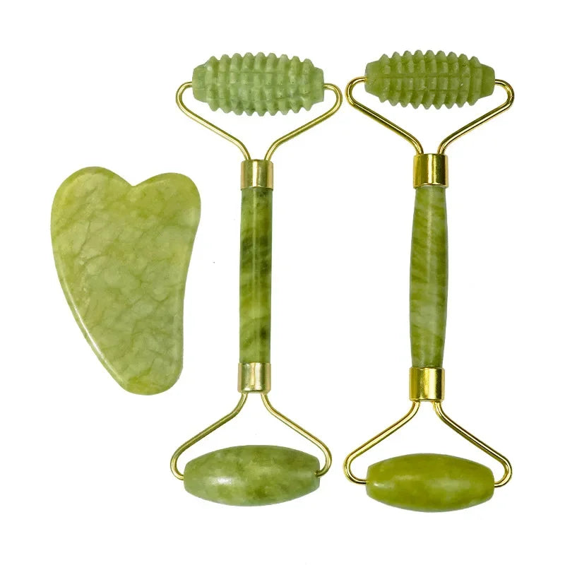 Jade Roller Massager  Face & Body Massage - WellnessNook